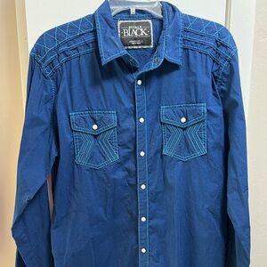 Buckle Black L Large Athletic Fit Long Sleeve Shirt